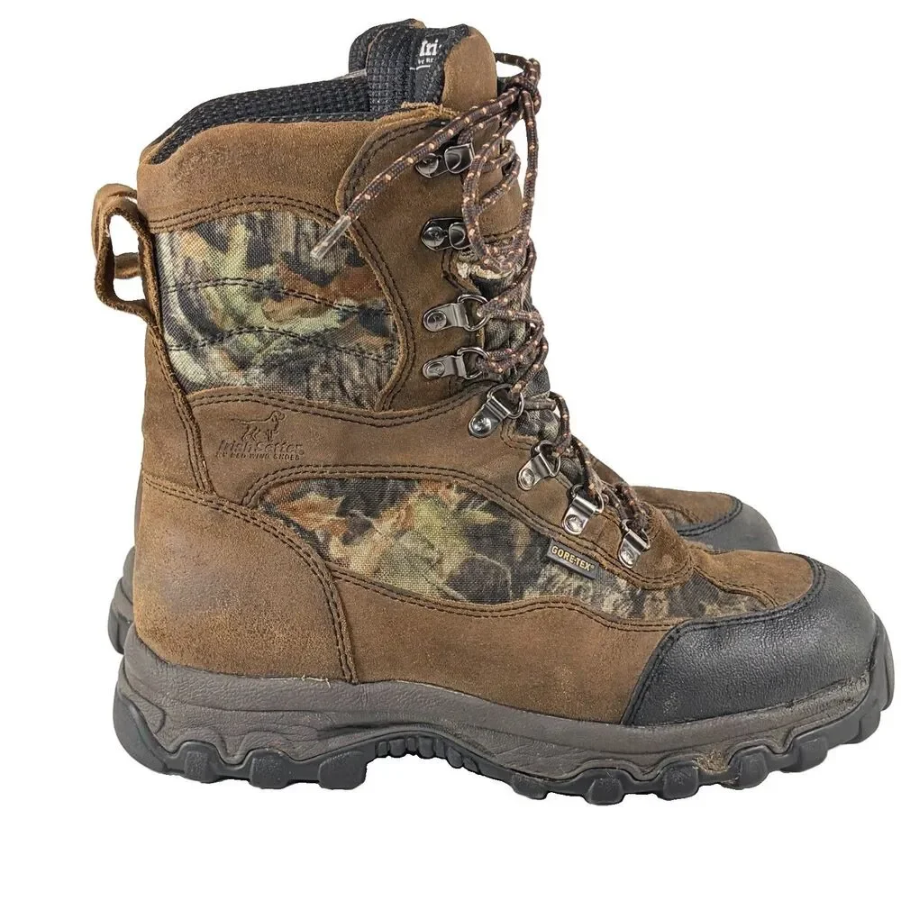 Red Wing Irish Setter Camo 800 Gram Hunting Boots Men Sz 8EE Gore-Tex